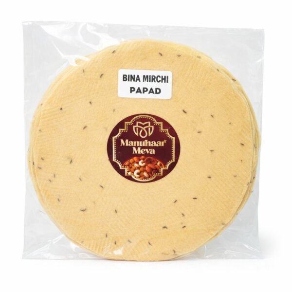 Bina Mirchi Papad
